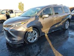 Toyota Sienna salvage cars for sale: 2024 Toyota Sienna Limited
