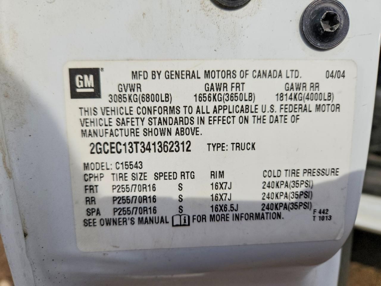 2004 Chevrolet Silverado C1500