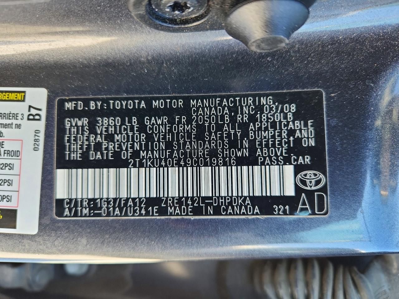 2009 Toyota Corolla Matrix