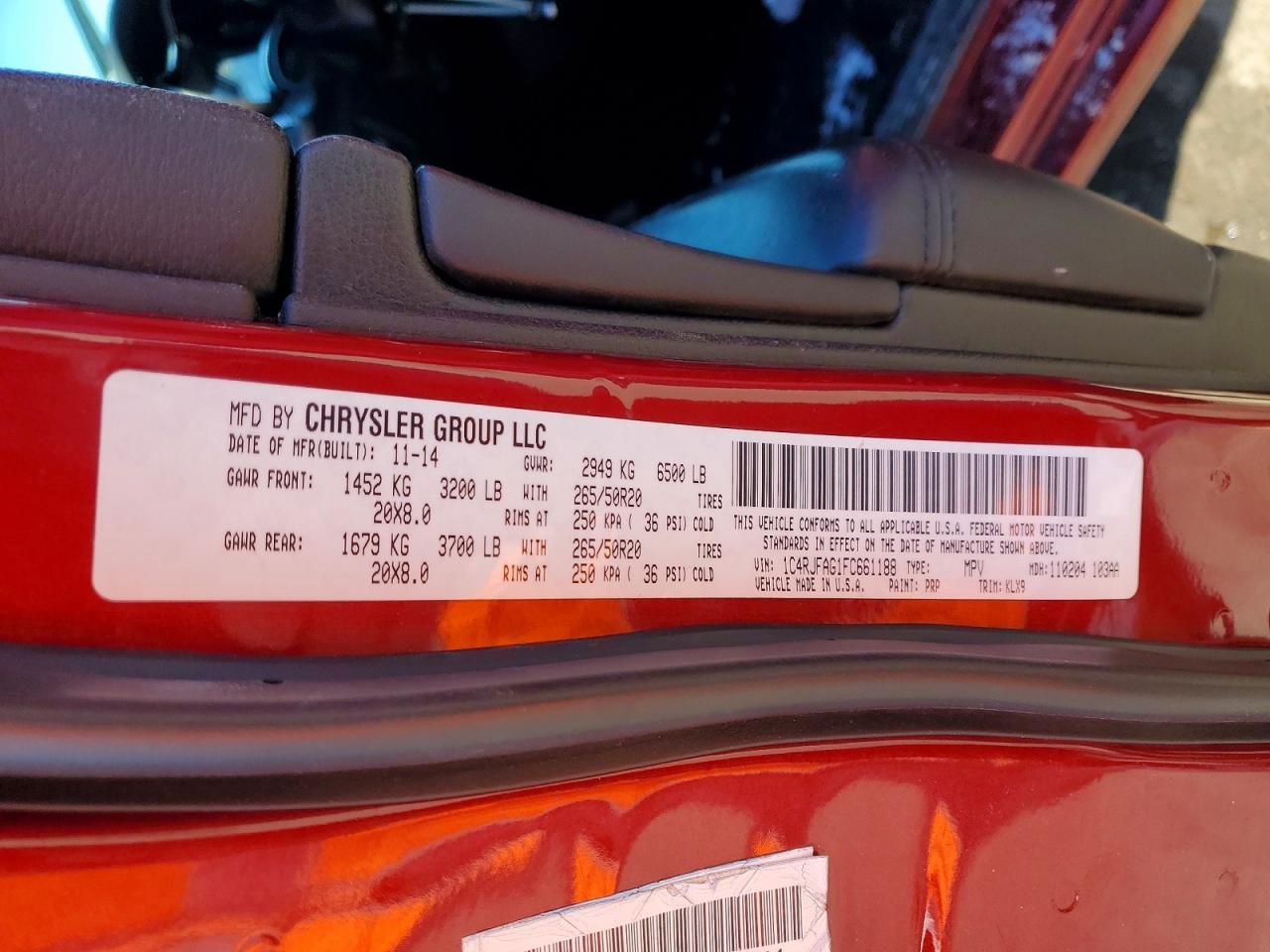 2015 Jeep Grand Cherokee Laredo