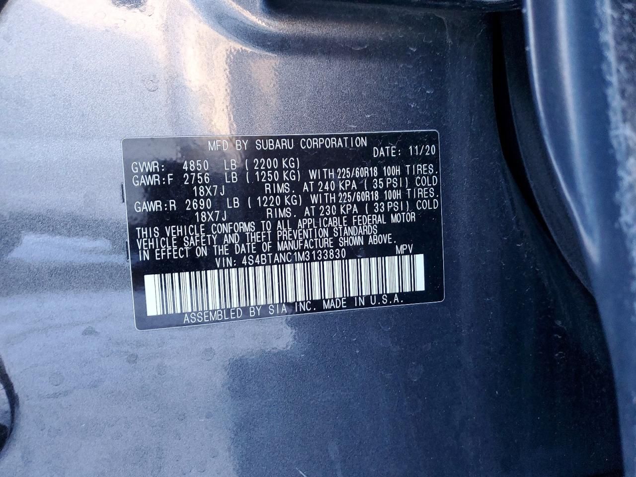 2021 Subaru Outback Limited