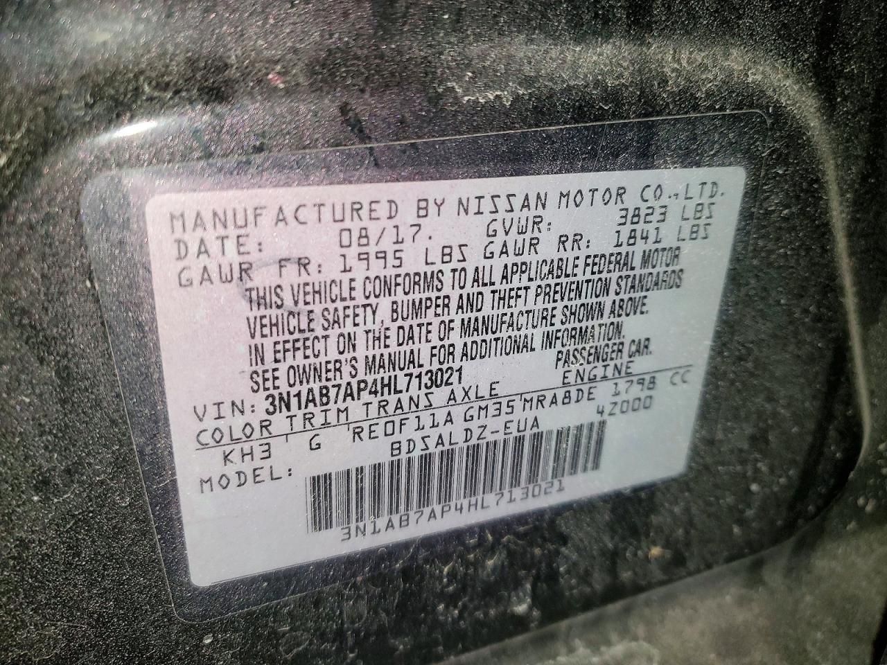 2017 Nissan Sentra s