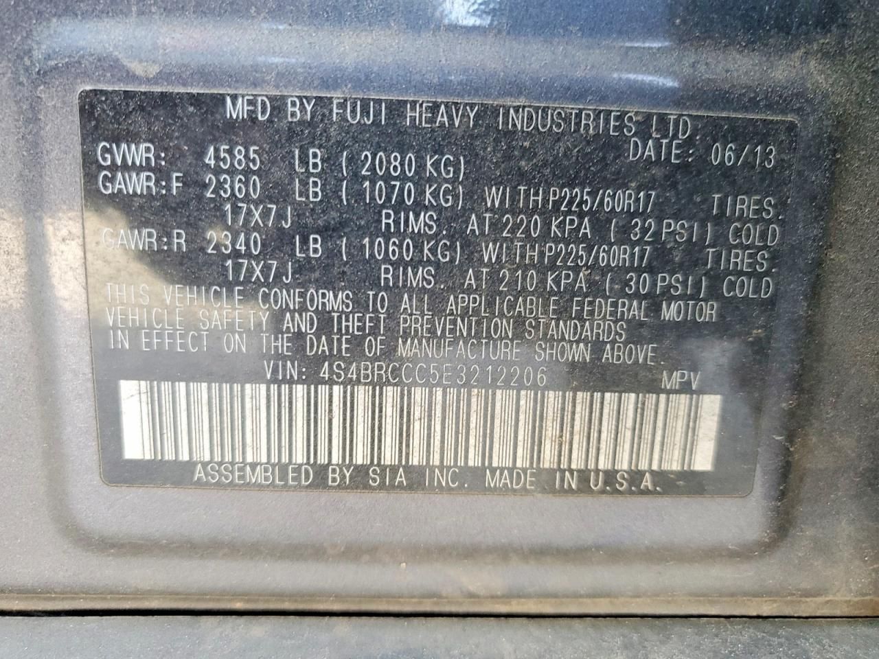 2014 Subaru Outback 2.5i Premium