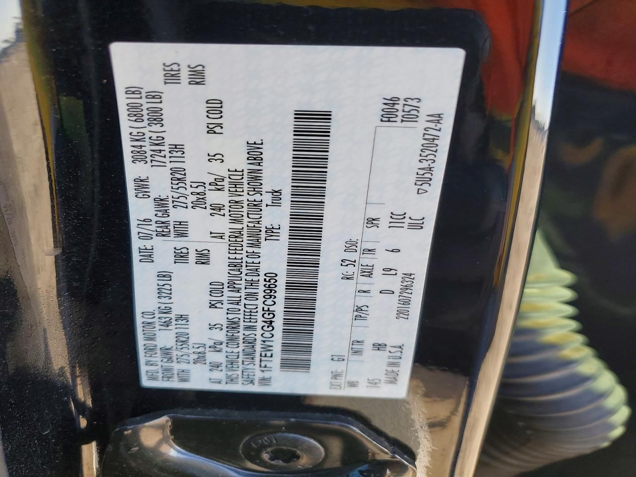 2016 Ford F150 Supercrew