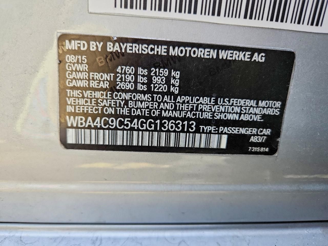 2016 BMW 428 xi Gran Coupe Sulev