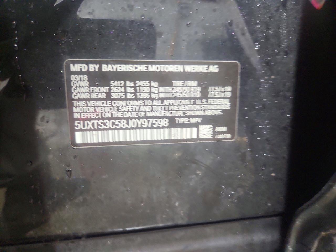 2018 BMW X3 Xdrivem40i