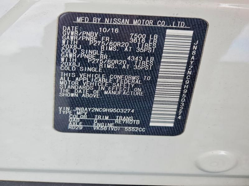 2017 Nissan Armada sv