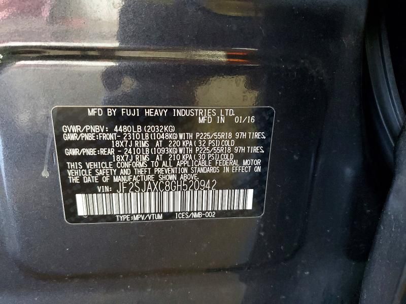 2016 Subaru Forester 2.5i Touring