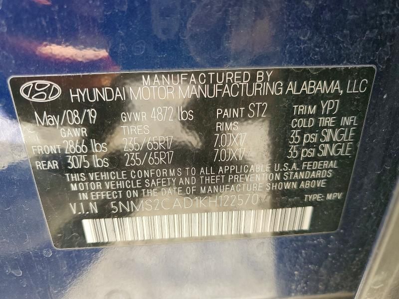 2019 Hyundai Santa fe se