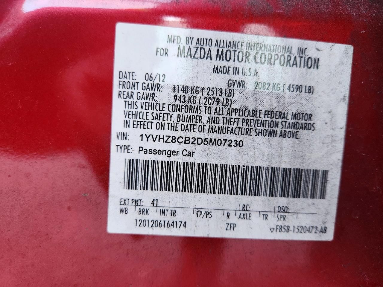 2013 Mazda 6 Grand Touring