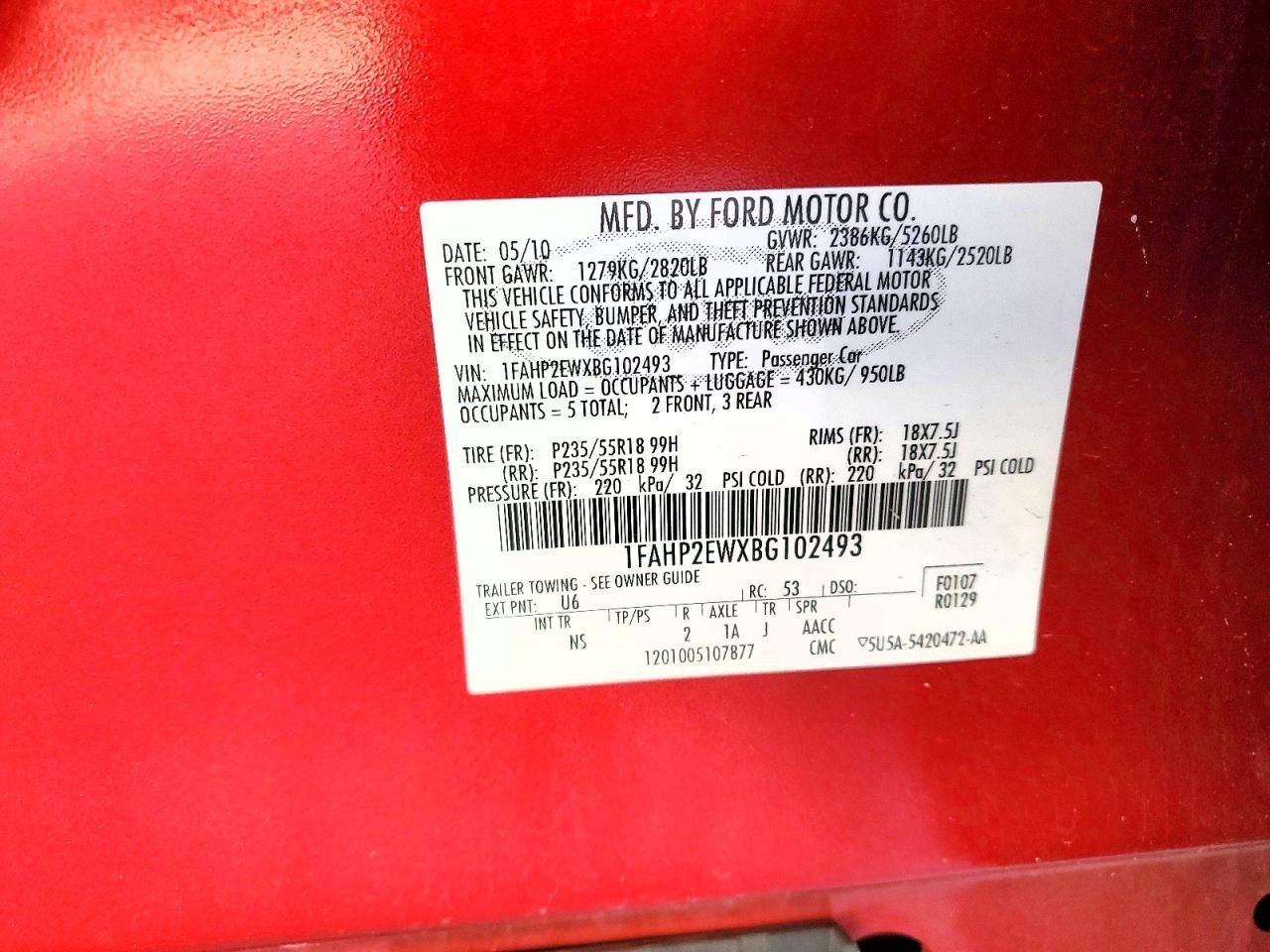 2011 Ford Taurus sel