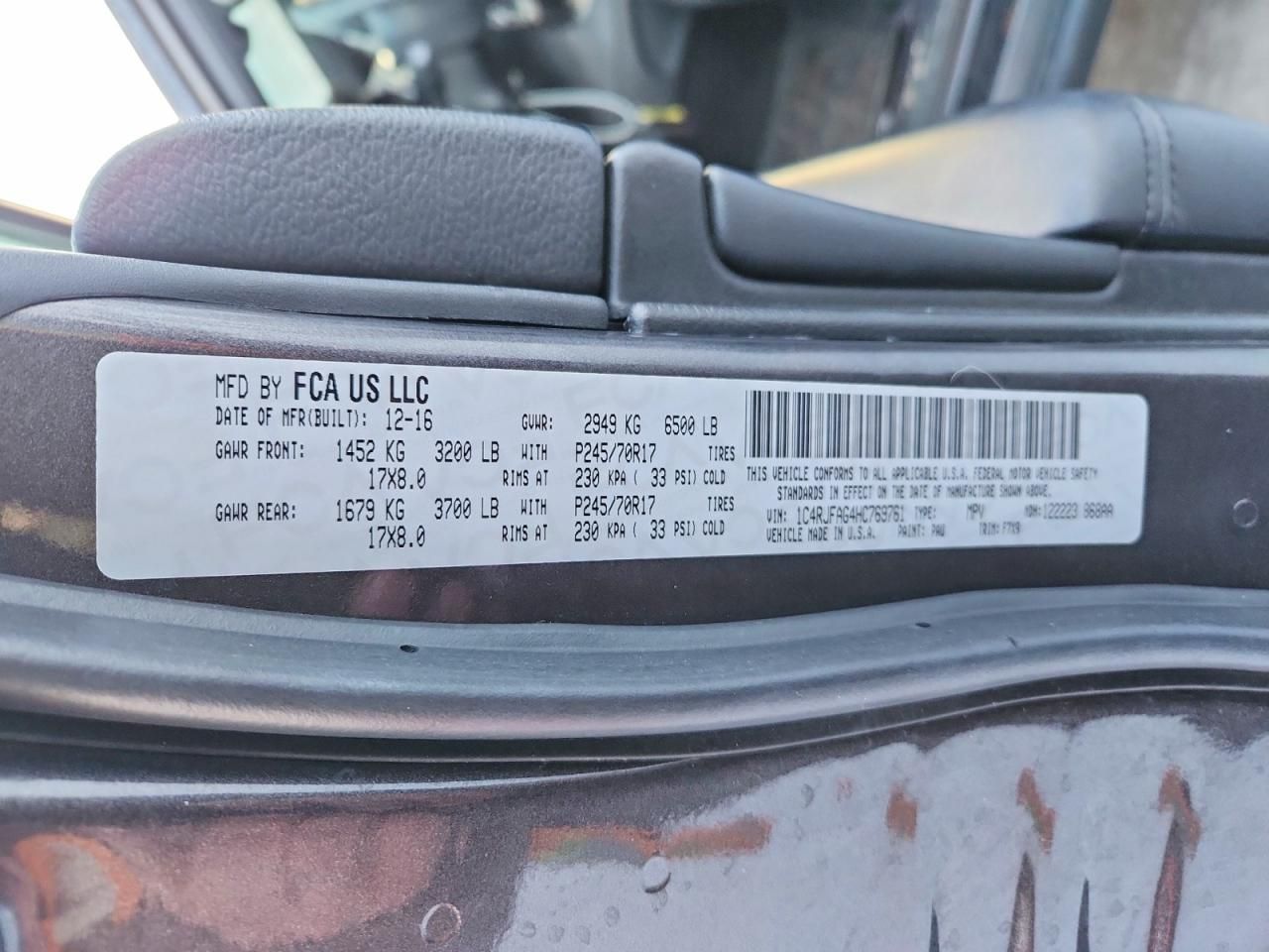 2017 Jeep Grand Cherokee Laredo