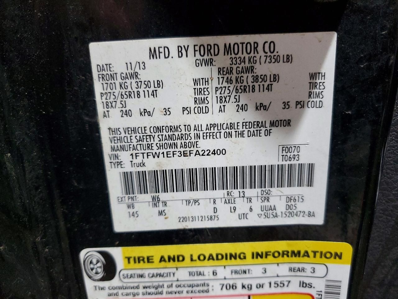 2014 Ford F150 Supercrew