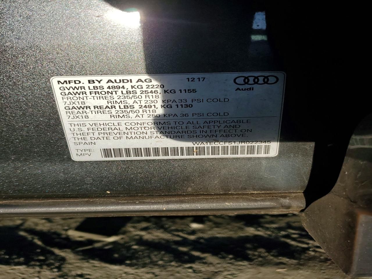 2018 Audi Q3 Premium