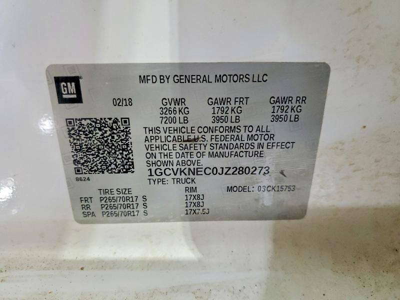 2018 Chevrolet Silverado K1500