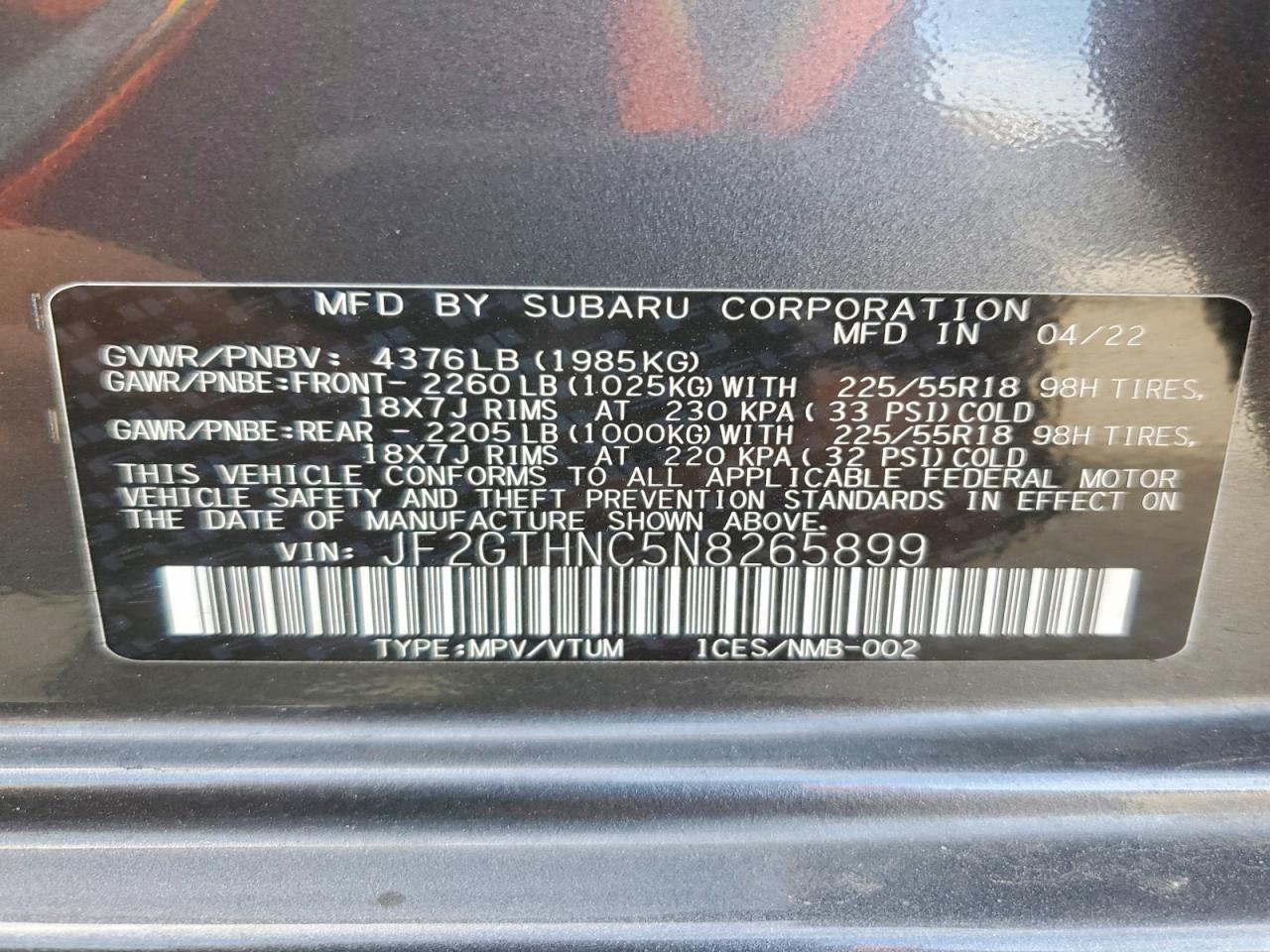 2022 Subaru Crosstrek Limited