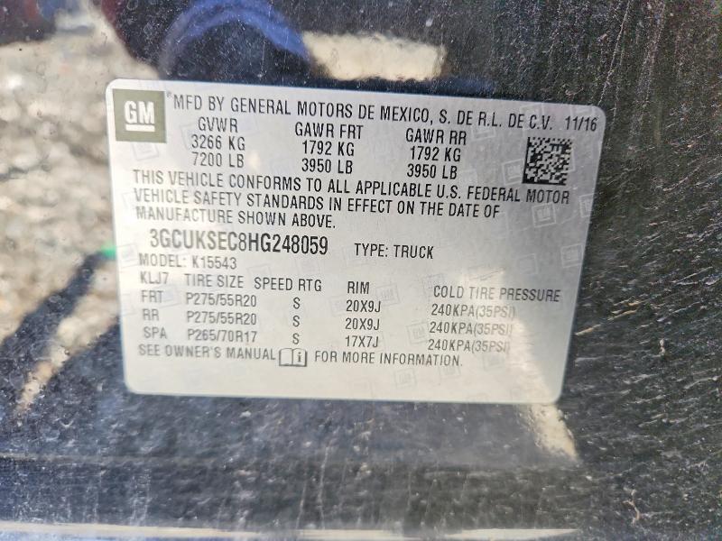 2017 Chevrolet Silverado K1500 LTZ