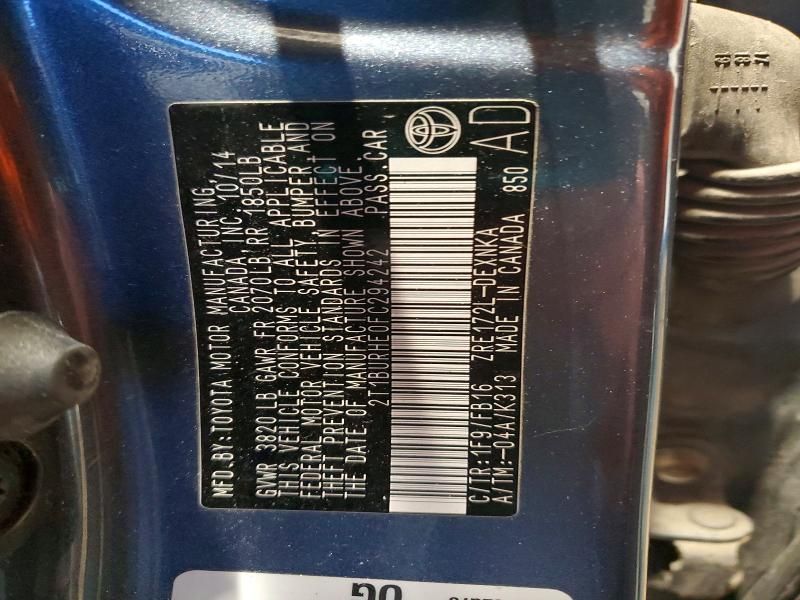 2015 Toyota Corolla l