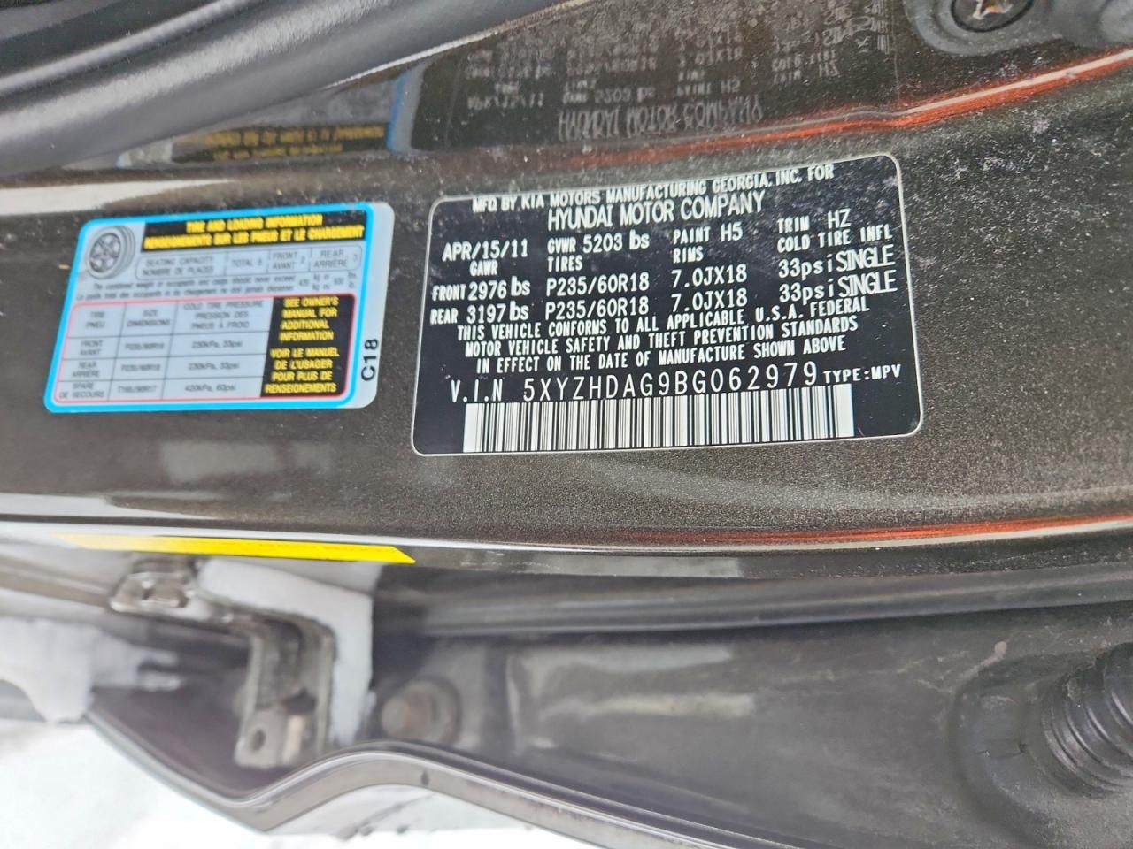 2011 Hyundai Santa fe se