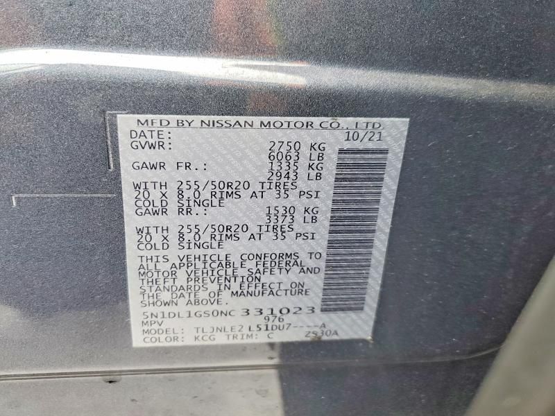 2022 Infiniti Qx60 Sensory