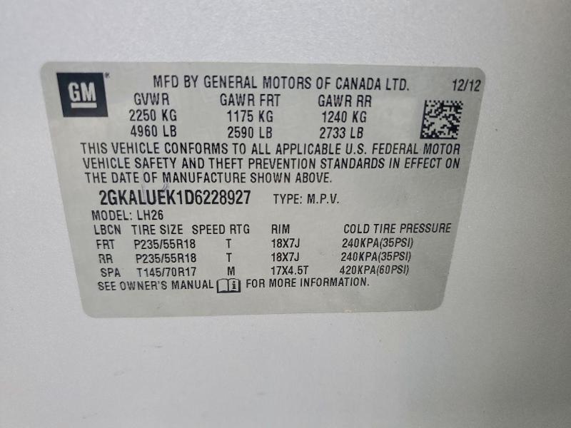 2013 GMC Terrain slt
