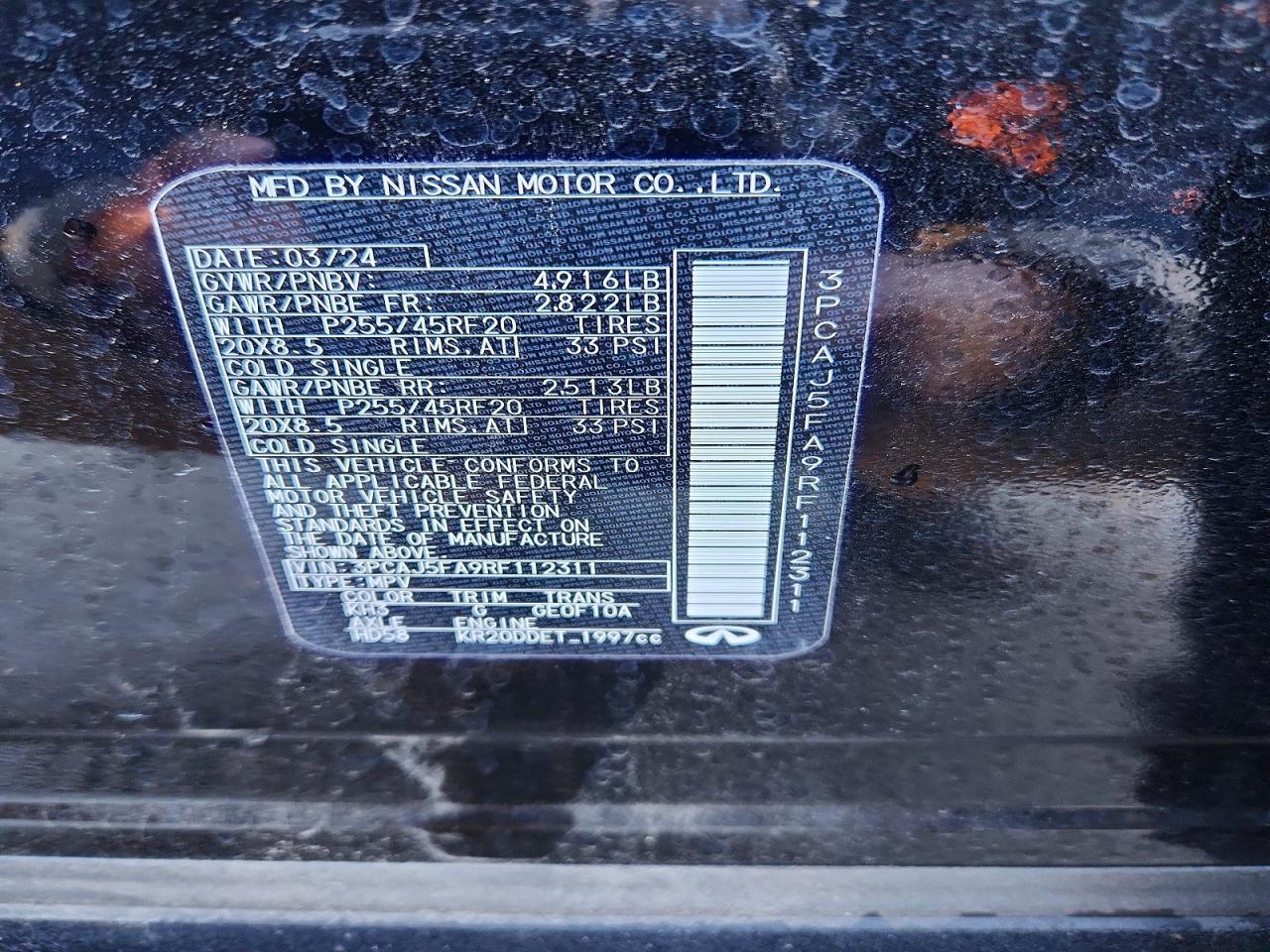 2024 Infiniti Qx50 Sport