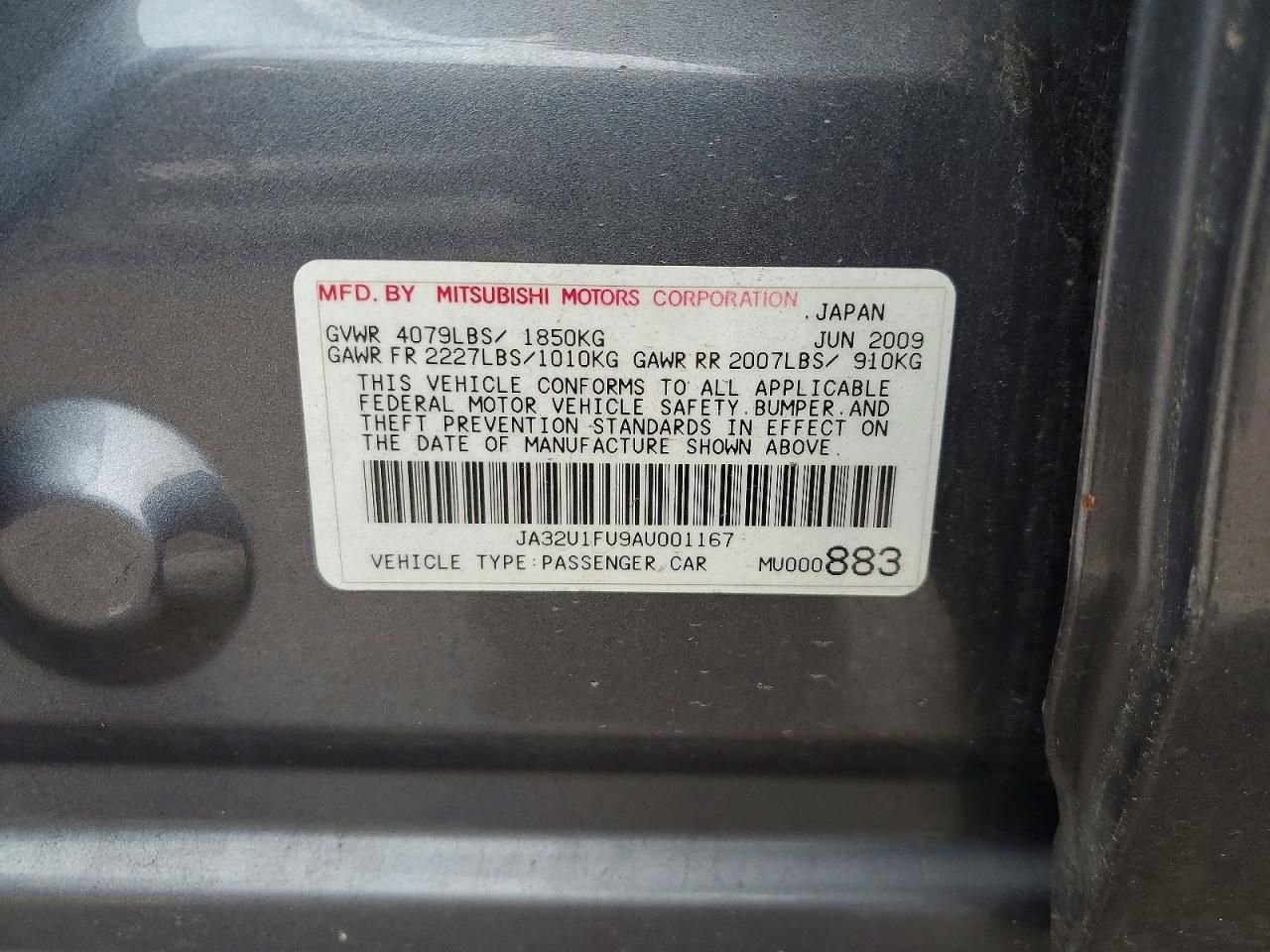 2010 Mitsubishi Lancer de