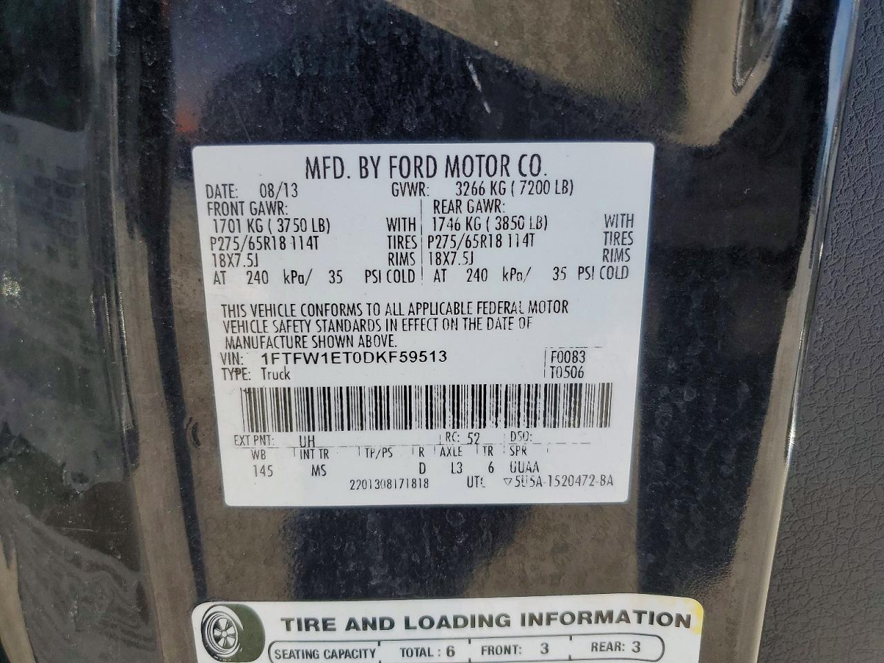 2013 Ford F150 Supercrew