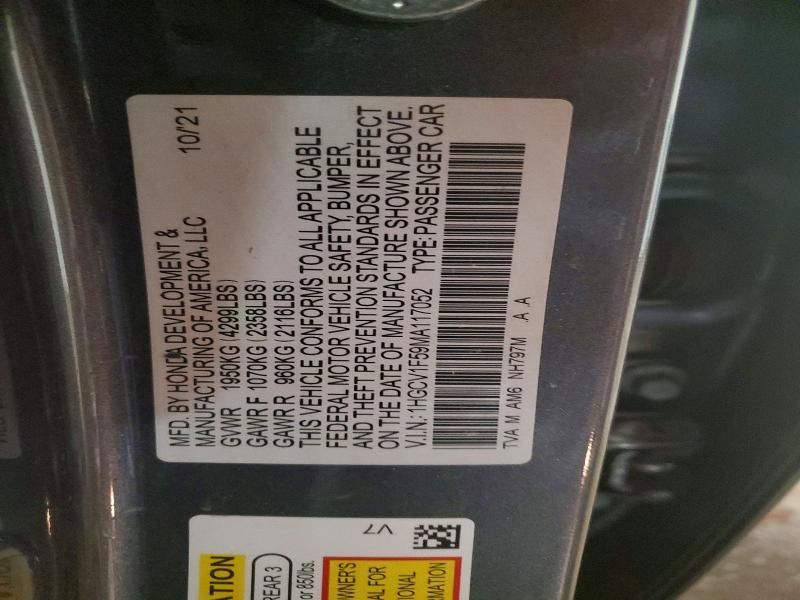 2021 Honda Accord exl