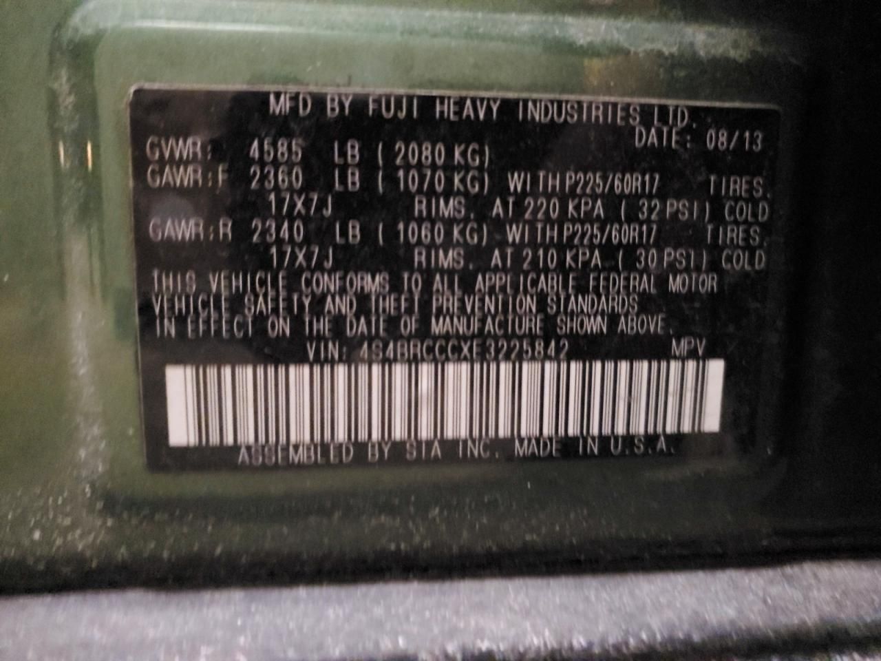 2014 Subaru Outback 2.5i Premium