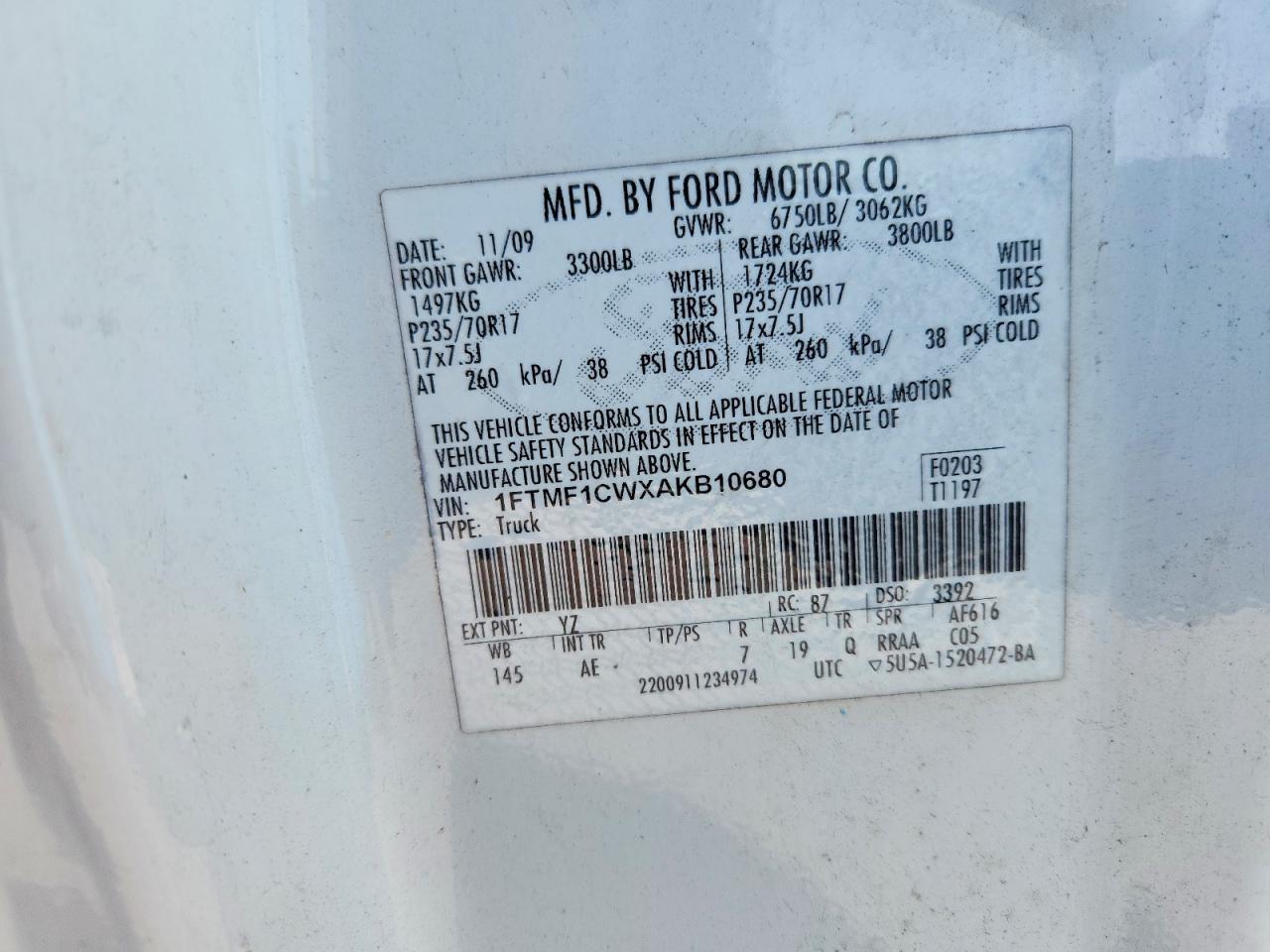 2010 Ford F150