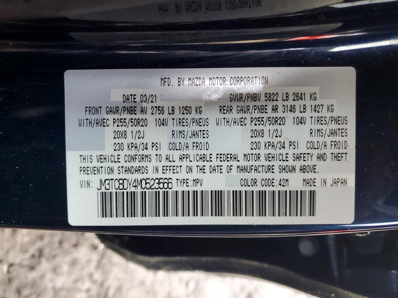 2021 Mazda Cx-9 Grand Touring