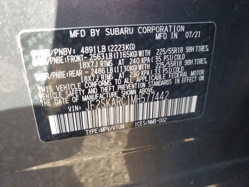 2021 Subaru Forester Sport