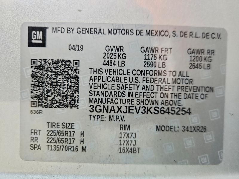 2019 Chevrolet Equinox lt