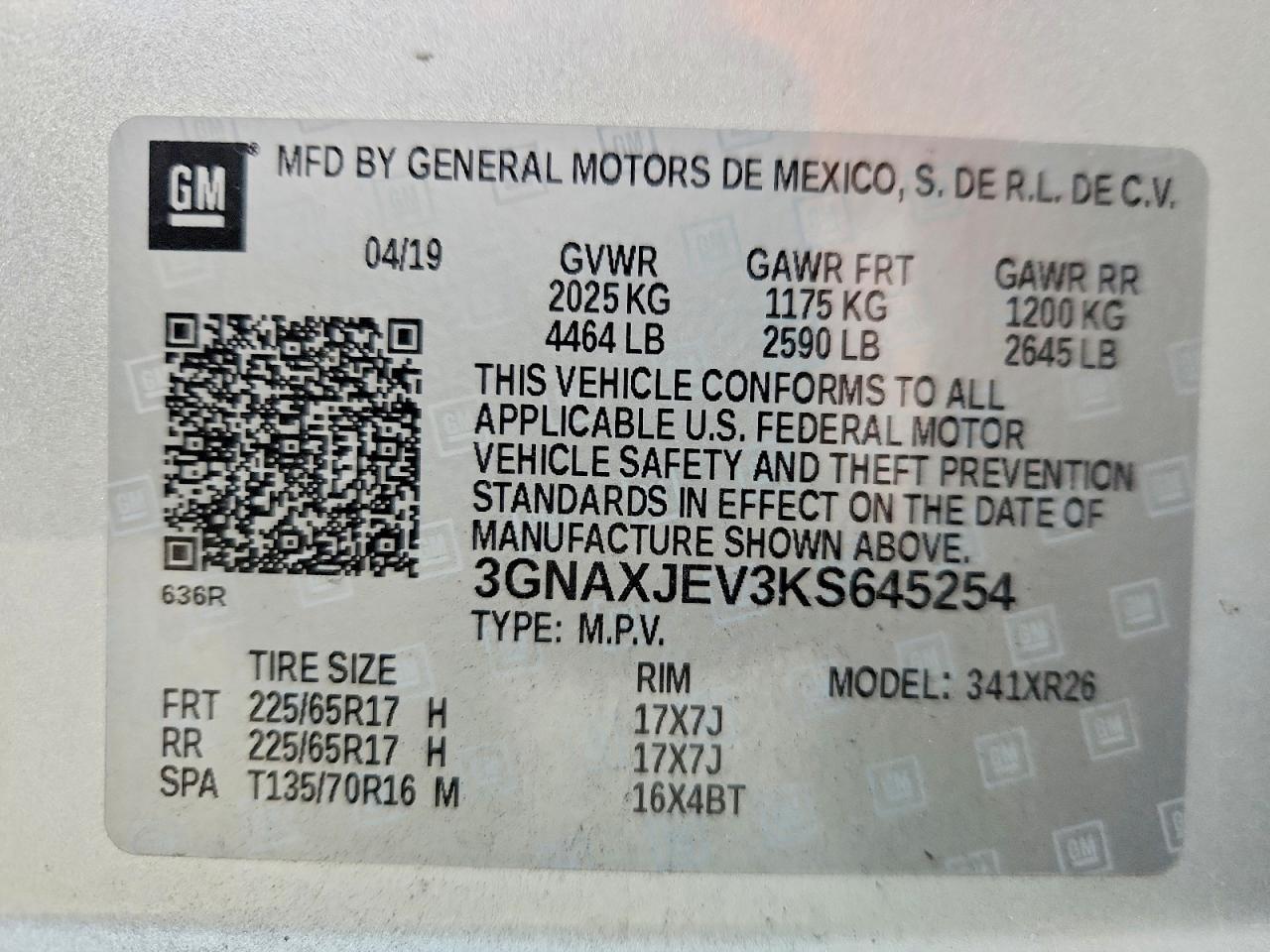 2019 Chevrolet Equinox lt