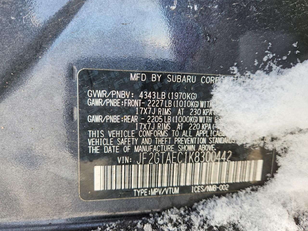 2019 Subaru Crosstrek Premium