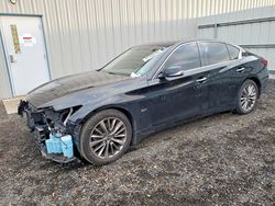 Salvage cars for sale from Copart Waldorf, MD: 2018 Infiniti Q50 Luxe
