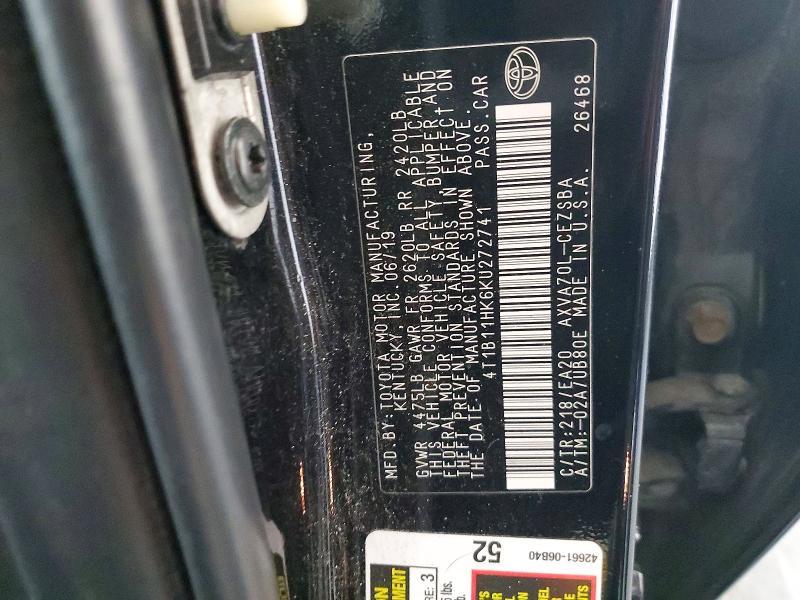 2019 Toyota Camry se