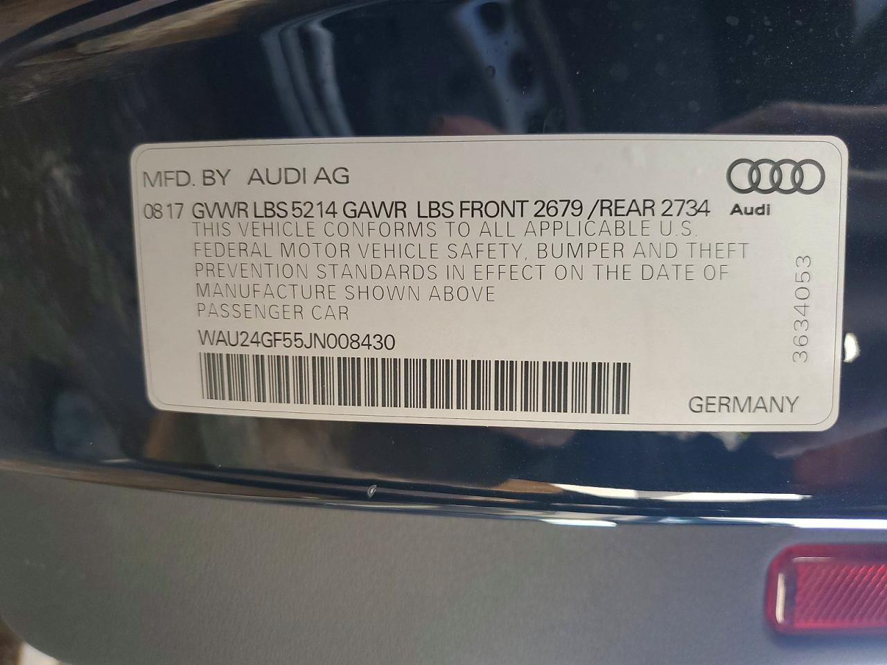 2018 Audi S5 Prestige