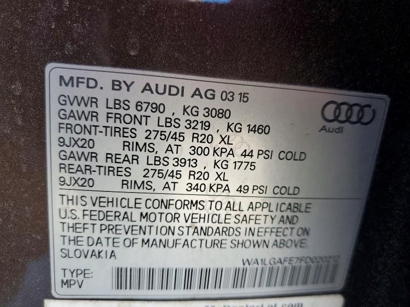 2015 Audi Q7 Premium Plus