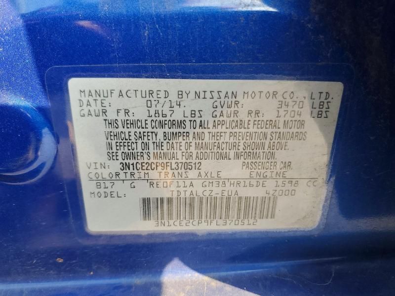 2015 Nissan Versa Note s