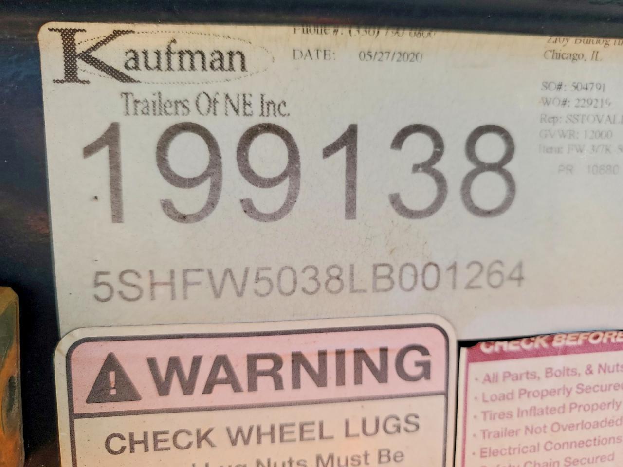 2020 Kaufman Car Carrier