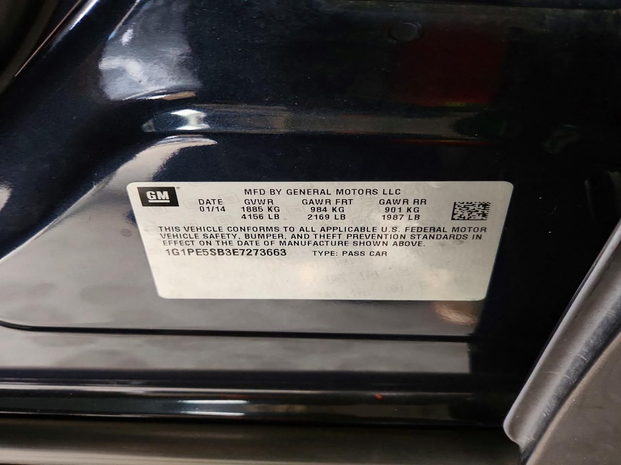 2014 Chevrolet Cruze lt