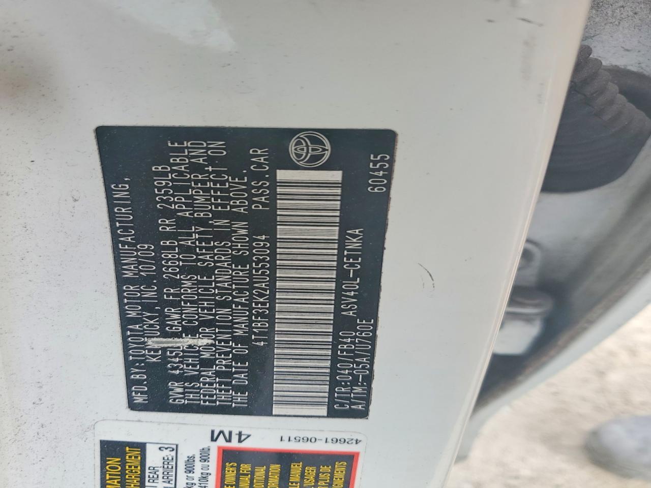 2010 Toyota Camry Base