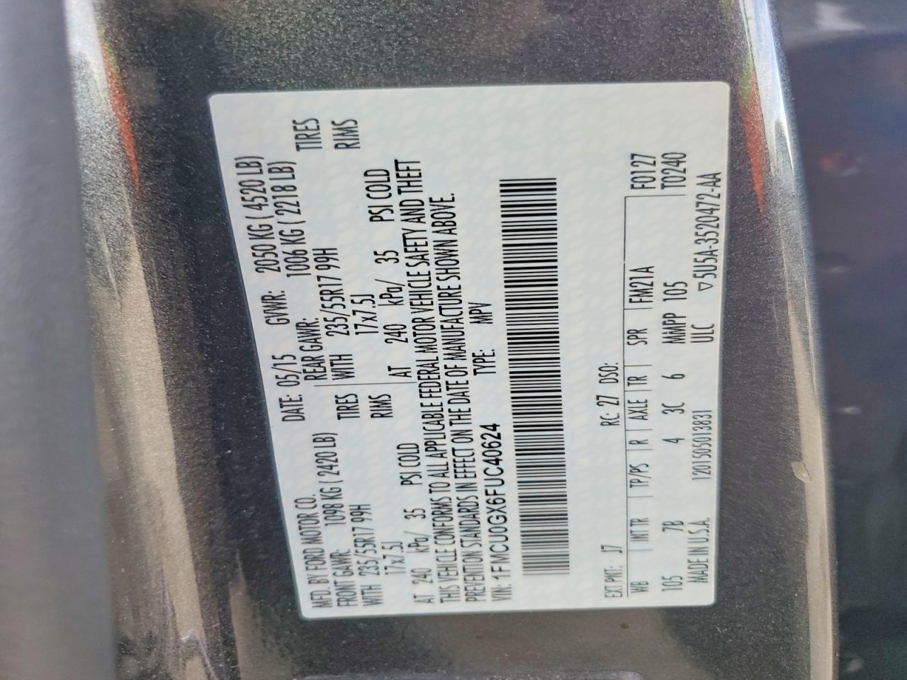 2015 Ford Escape se