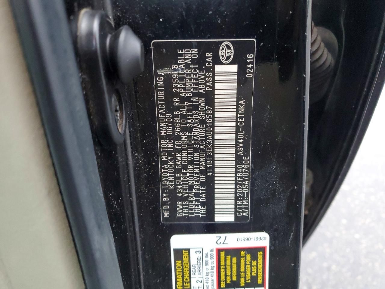 2010 Toyota Camry Base