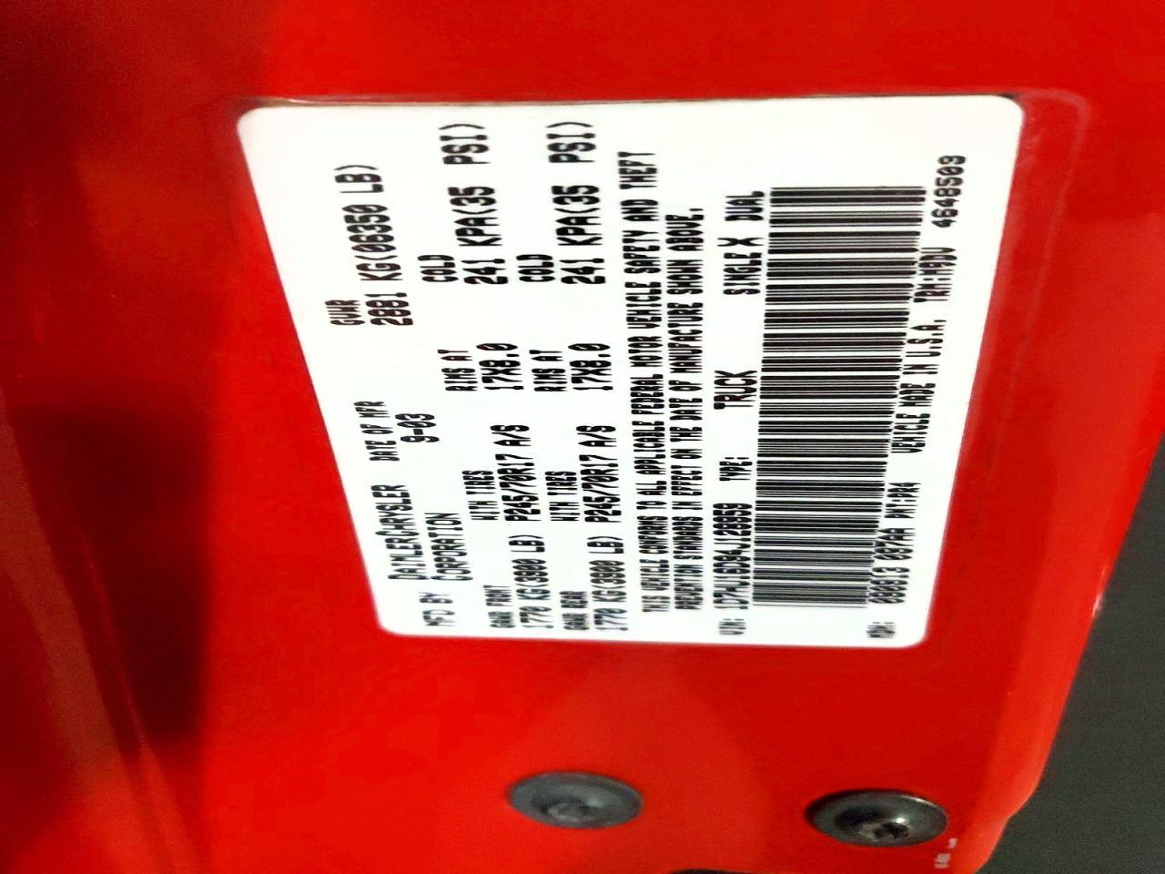 2004 Dodge RAM 1500 ST