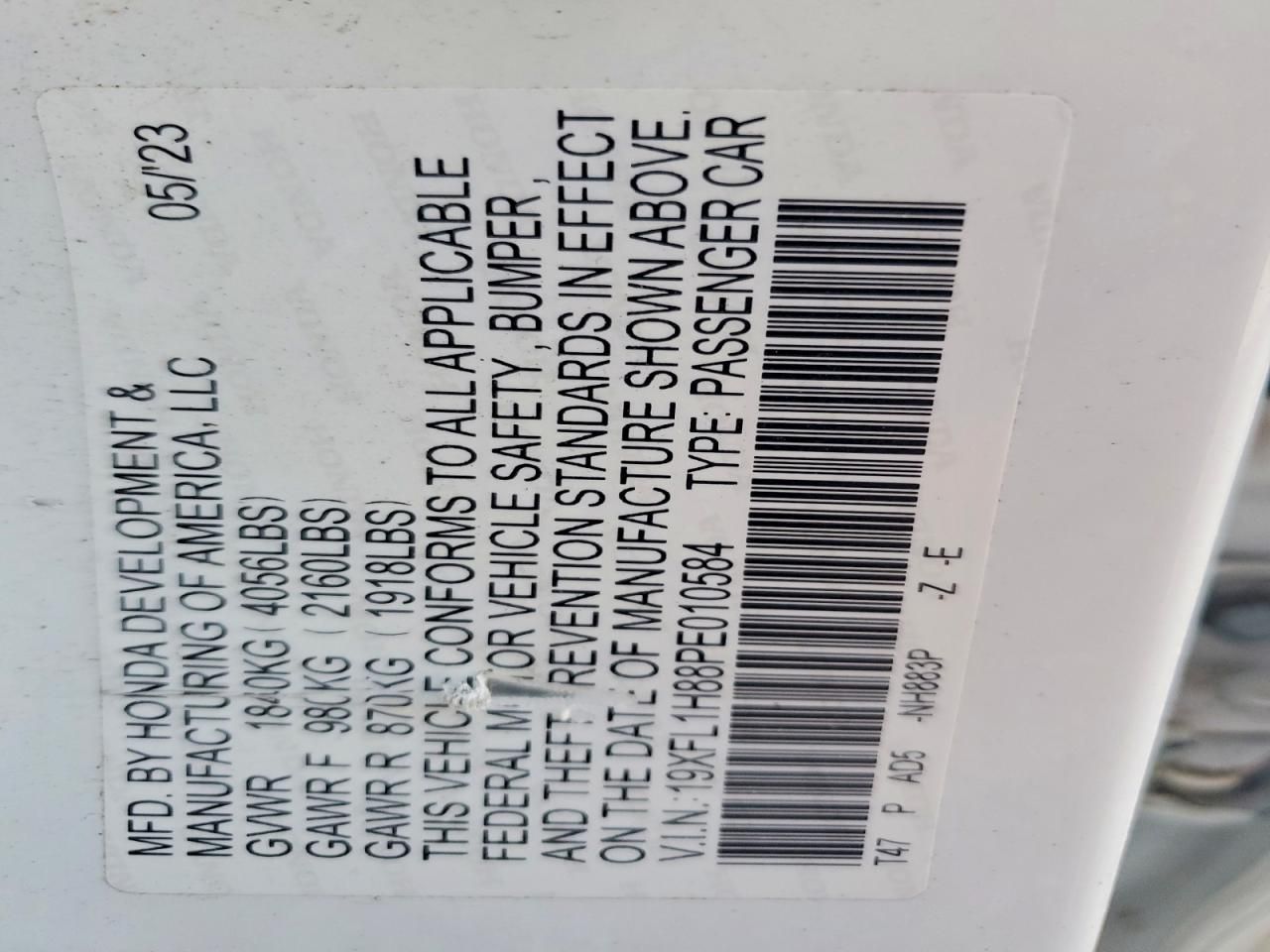 2023 Honda Civic Sport Touring