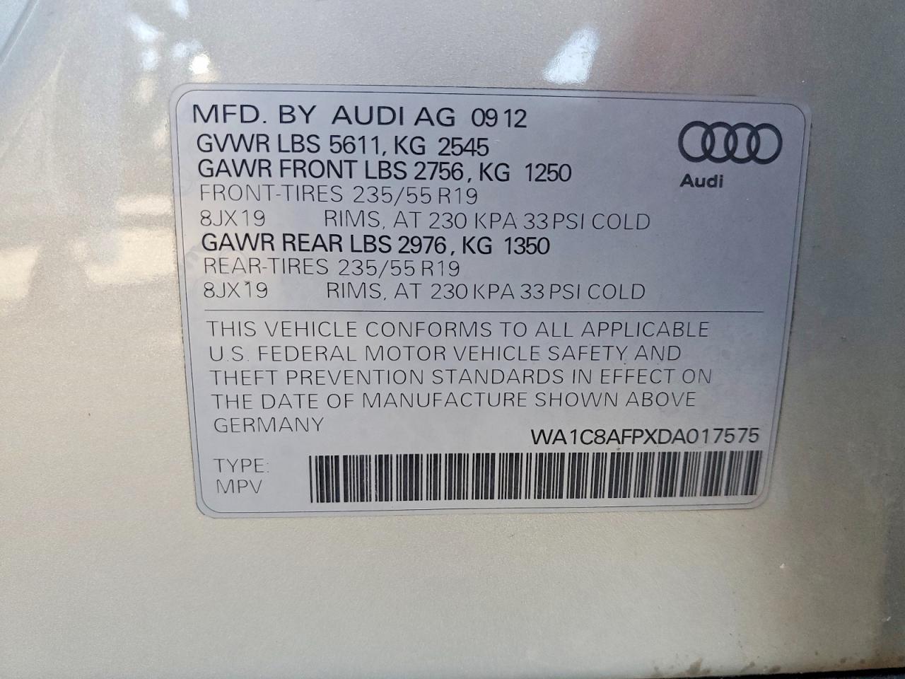 2013 Audi Q5 Premium Hybrid