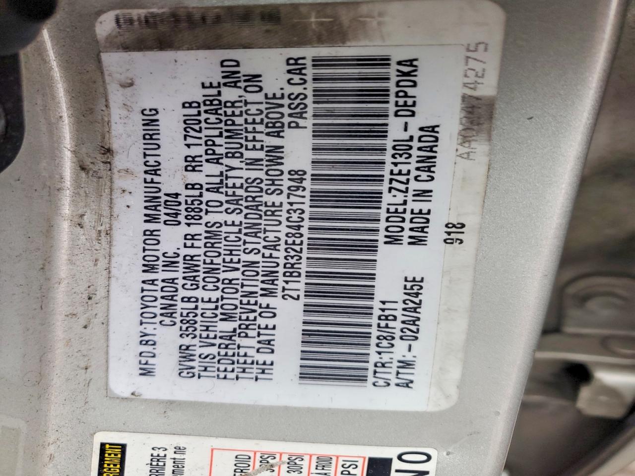 2004 Toyota Corolla ce